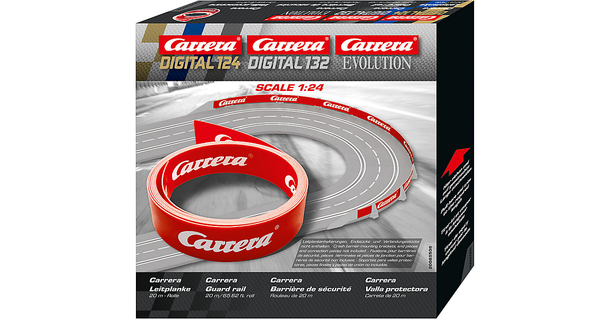 CARRERA DIGITAL 132/124/Evolution - Leitplanke 20 m, Autorennbahn Zubehör CARRERA DIGITAL 132/124/Evolution - Leitplanke 20 m, Autorennbahn Zubehör von Carrera
