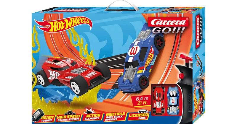 CARRERA GO!!! - Hot Wheels 6,4 m Autorennbahn mit Sprungschanze und Looping CARRERA GO!!! - Hot Wheels 6,4 m Autorennbahn mit Sprungschanze und Looping von Carrera
