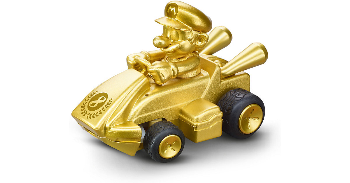 CARRERA RC - 2,4GHz Mario Kart Mini RC Mario - Gold, Ferngesteuertes Auto Kinder ab 6 Jahren  Kinder von Carrera