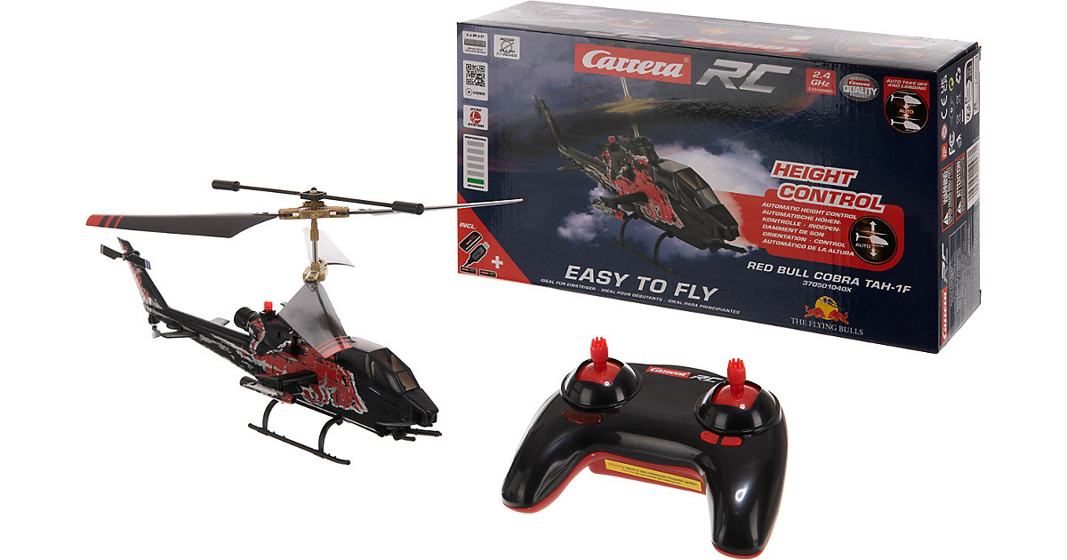 CARRERA RC Helikopter 2,4GHz Red Bull Bell Cobra TAH-1F, Ferngesteuerter Hubschrauber Kinder und Erwachsene ab 12 Jahren Kinder CARRERA RC Helikopter 2,4GHz Red Bull Bell Cobra TAH-1F, Ferngesteuerter Hubschrauber Kinder und Erwachsene ab 12 Jahren Kinder von Carrera