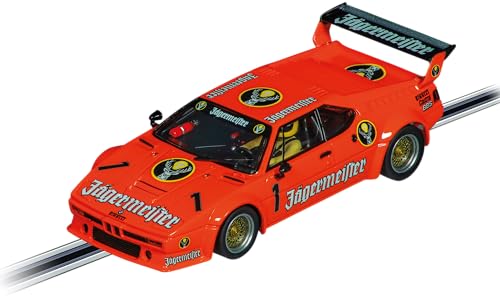 Carrera Evolution I BMW M1 Procar Jägermeister Racing Team, No.1 Auto für Rennbahn | Rennbahnen und lizensierte Slotcars | Front & Rücklicht | Für Kinder ab 8 Jahren & Erwachsene von Carrera Evolution