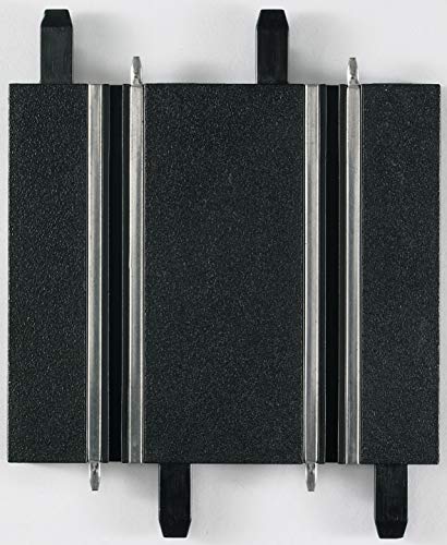 Carrera 20061658 61658 Straight Track (6 Pack) Abschnitt Add On Track Parts for Go & Digital 143 Slot Car Racing Sets, Black von Carrera