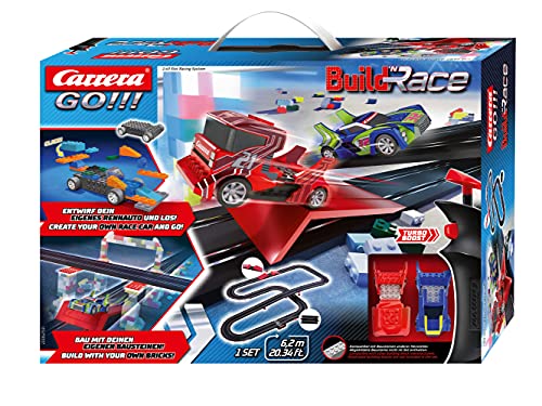 Carrera GO!!! Build 'n Race - Racing Set 6.2 Rennbahn-Set I Rennbahnen und lizensierte Slotcars | bis zu 2 Spieler | Für Jungs und Mädchen ab 6 Jahren & Erwachsene von Carrera