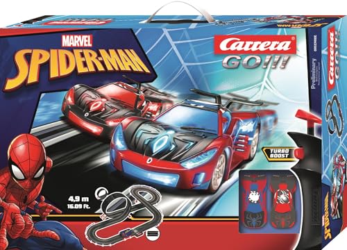 Carrera - 20062580 - Carrera GO!!! Spider Racing Rennbahn-Set I Rennbahn mit lizensierten Slotcars | bis zu 2 Spieler | Für Kinder ab 6 Jahren & Erwachsene von Carrera