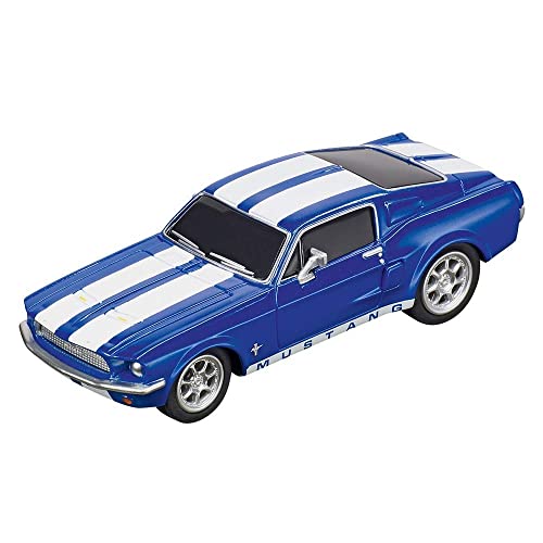 Carrera GO!!! Ford Mustang '67 - Racing Blue I Rennbahnen und lizensierte Slotcars | bis zu 2 Spieler | Für Jungs und Mädchen ab 6 Jahren & Erwachsene von Carrera