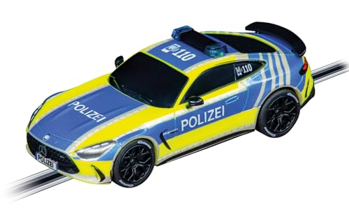 Carrera - 20064254 GO!!! Mercedes-AMG GT 63 "Polizei | Maßstab 1:43 Slotcar | Kompatibel mit GO!!!, GO!!! Plus & Battery Operated | Authentische Details für Kinder & Erwachsene ab 6 Jahren von Carrera