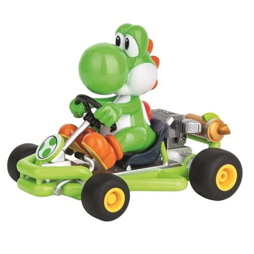 Carrera RC I 2,4GHz Mario Kart Pipe Kart I Yoshi RC-Fahrzeug I Offiziell lizenziert I Authentisches Design I Für Nintendo-Fans I Ferngesteuertes Auto von Carrera