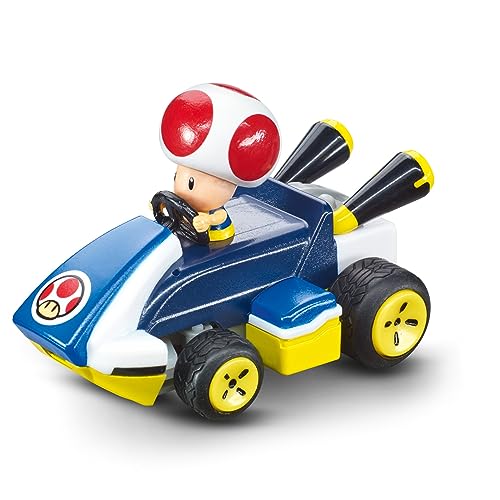 Carrera RC Mario Kart Mini RC, Toad I Für Kinder und Erwachsene, Jungs & Mädchen I Einzigartige Original Lizenz I Sofortiger Fahrspaß mit Ready to Run I Authentisches Mario Kart Erlebnis von Carrera