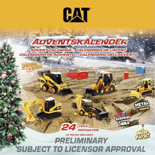 Carrera CAT Baustelle Spielwaren Adventskalender von Carrera