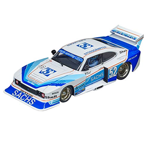 Carrera Digital 124 I Ford Capri Zakspeed Turbo Sachs Sporting No.52 I Auto für Rennbahn | Rennbahnen und lizensierte Slotcars | bis zu 4 Spieler | Für Kinder ab 10 Jahren & Erwachsene von Carrera