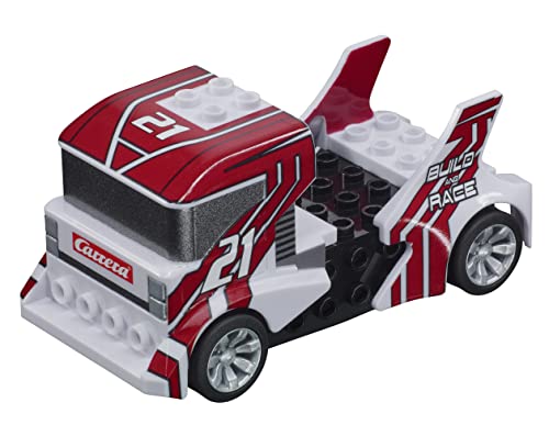 Carrera GO!!! Build 'n Race - Race Truck white I Rennbahnen und lizensierte Slotcars | bis zu 2 Spieler | Für Jungs und Mädchen ab 6 Jahren & Erwachsene von Carrera
