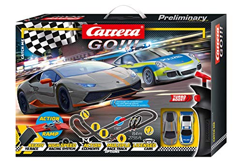Carrera GO!!! Catch me Rennstrecken-Set | 8,4m elektrische Rennbahn mit 2 Autos I inkl. Handregler mit Turboknopf, Streckenteile, Looping | für Kinder ab 6 Jahren & Erwachsene Carrera GO!!! Catch me Rennstrecken-Set | 8,4m elektrische Rennbahn mit 2 Autos I inkl. Handregler mit Turboknopf, Streckenteile, Looping | für Kinder ab 6 Jahren & Erwachsene von Carrera