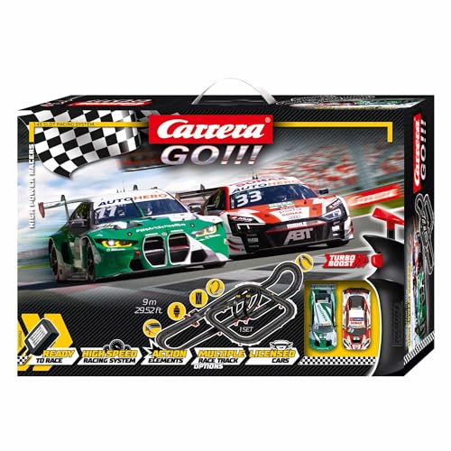 Carrera GO!!! DTM High Power Racers Rennbahnen und lizensierte Slotcars | bis zu 2 Spieler | Für Jungs und Mädchen ab 6 Jahren & Erwachsene von Carrera