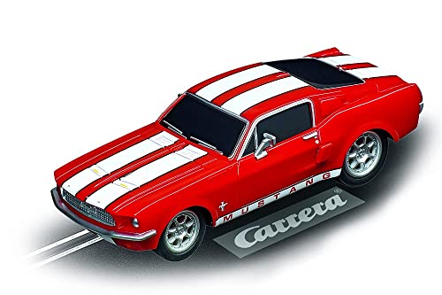 Carrera GO!!! Ford Mustang '67 - Racing Red I Rennbahnen und lizensierte Slotcars | bis zu 2 Spieler | Für Jungs und Mädchen ab 6 Jahren & Erwachsene von Carrera