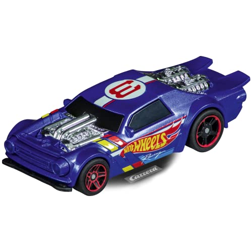 Carrera GO!!! I Hot Wheels Night Shifter blau I Slotcar im Maßstab 1:43 I Auffälliges und innovatives Design I Das perfekte Geschenk für Jungen und Mädchen I Ready to Race I Autorennbahn Action von Carrera