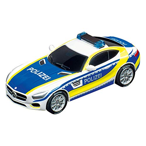 Carrera GO!!! Mercedes-AMG GT Coupé Polizei I Rennbahnen und lizensierte Slotcars | bis zu 2 Spieler | Für Jungs und Mädchen ab 6 Jahren & Erwachsene von Carrera