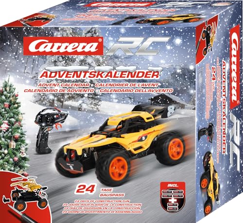 Carrera RC Adventskalender I Xmas Calendar Offroad I Adventskalender Bausatz mit 2,4GHz RC Buggy I 24 Tage Bauspaß I Volle Fahr- und Lenkfunktion I Vollgefedertes Fahrzeug Carrera RC Adventskalender I Xmas Calendar Offroad I Adventskalender Bausatz mit 2,4GHz RC Buggy I 24 Tage Bauspaß I Volle Fahr- und Lenkfunktion I Vollgefedertes Fahrzeug von Carrera
