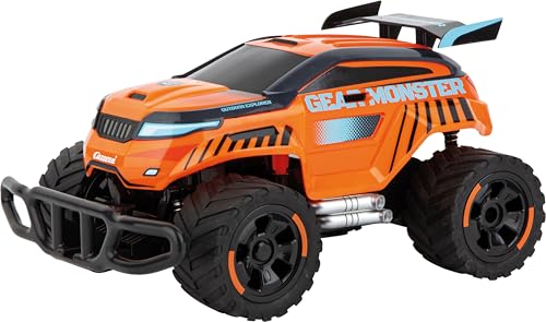 Carrera RC Gear Monster 3.0 – Offroader, Top-Speed bis 12 km/h, USB-C Akku und Full Function Steuerung – Perfekt für spannende Outdoor-Abenteuer auf unwegsamem Gelände und spektakuläre Manöver von Carrera