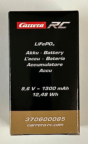 Carrera 370600085 LiFePo4 AKKU 9,6V 1300mAH Zubehör von Carrera