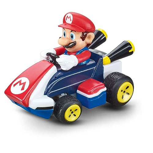 Carrera RC Mario Kart Mini RC Mario I Für Kinder und Erwachsene, Jungs & Mädchen I Einzigartige Original Lizenz I Sofortiger Fahrspaß mit Ready to Run I Authentisches Mario Kart Erlebnis von Carrera
