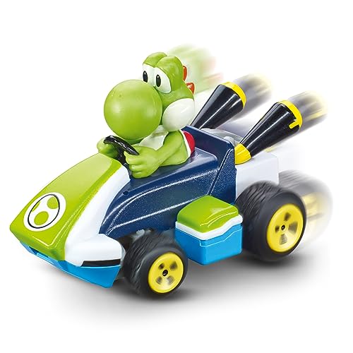 Carrera RC Mario Kart Mini RC Yoshi I Für Kinder und Erwachsene, Jungs & Mädchen I Einzigartige Original Lizenz I Sofortiger Fahrspaß mit Ready to Run I Authentisches Mario Kart Erlebnis von Carrera