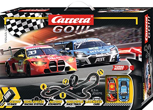 Carrera GO!!! DTM Power Lap Rennbahn-Set I Rennbahnen und lizensierte Slotcars | bis zu 2 Spieler | Für Jungs und Mädchen ab 6 Jahren & Erwachsene von Carrera