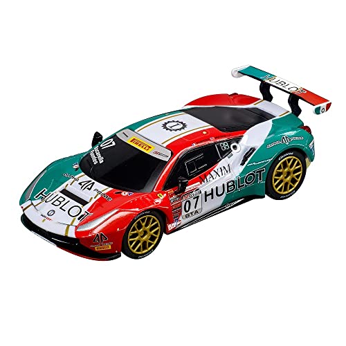 Carrera GO!!! Ferrari 488 GT3 Squadra Corse Garage Italia No.7 I Rennbahnen und lizensierte Slotcars | bis zu 2 Spieler | Für Jungs und Mädchen ab 6 Jahren & Erwachsene von Carrera