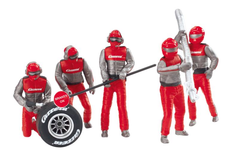 |Figurensatz Mechaniker  Carrera Crew rot| von Carrera