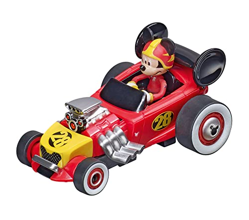 Carrera FIRST I Mickey Mouse Slotcar I Maßstab 1:50 I Detailgetreue Nachbildung I Bringt die Magie von Disney direkt ins Kinderzimmer I Ideal für Jungen und Mädchen und kleine Disney Fans von Carrera