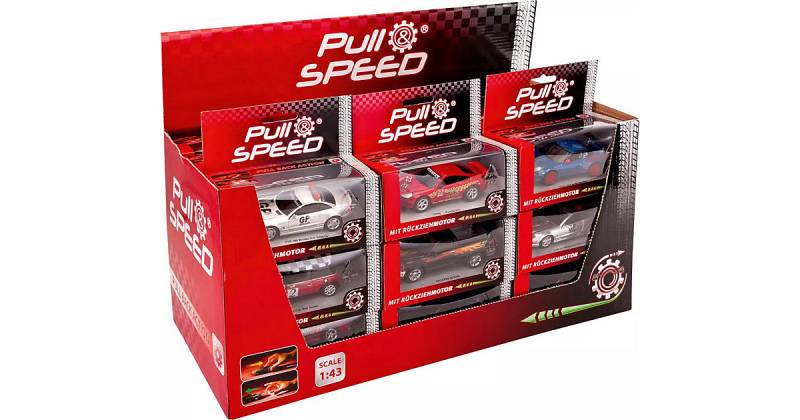 CARRERA Pull & Speed - Race Cars Pull Back Rennauto mit Rückziehmotor, sortiert von Carrera