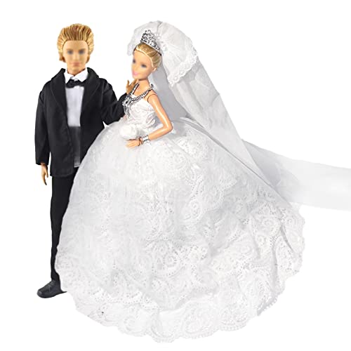 12 Stück Traumhochzeit Kleidung Geschenkset Hochzeitskleidung Puppe Kleider Puppenbekleidung Abendkleid Kleidung mit Brautschleier für 11.5 Zoll Mädchen Puppen 12 Stück Traumhochzeit Kleidung Geschenkset Hochzeitskleidung Puppe Kleider Puppenbekleidung Abendkleid Kleidung mit Brautschleier für 11.5 Zoll Mädchen Puppen von Carreuty