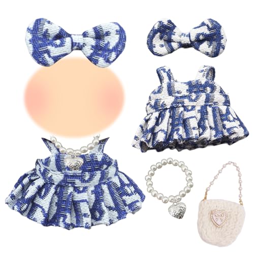 17 cm Puppenkleidung Zubehör Compatible with Labu, 4 Stück Klassische Blumen Klassische Puppen Kleidung mit Kleidern Haarclips Halsketten Taschen, Puppe Outfit, Puppe 17 cm Puppenkleidung Zubehör Compatible with Labu, 4 Stück Klassische Blumen Klassische Puppen Kleidung mit Kleidern Haarclips Halsketten Taschen, Puppe Outfit, Puppe von Carreuty