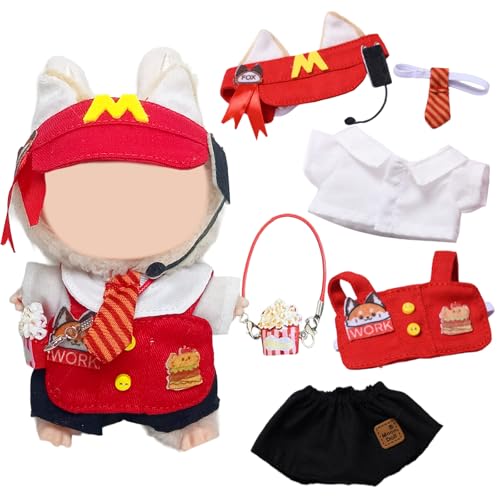 17 cm Rote Kleidung 6 Stück Bekleidung Kompatibel mit 17cm Labubu Plüsch, Kuscheltier Kleidung Outfit nur Bekleidungs zubehör Westen Oberteile Hosen Mützen Krawatten Taschen DIY Kinder Geschenke 17 cm Rote Kleidung 6 Stück Bekleidung Kompatibel mit 17cm Labubu Plüsch, Kuscheltier Kleidung Outfit nur Bekleidungs zubehör Westen Oberteile Hosen Mützen Krawatten Taschen DIY Kinder Geschenke von Carreuty
