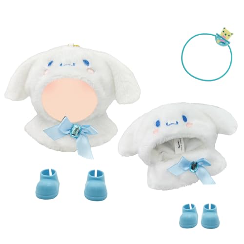 Kleidung für 17cm Puppen, Weiß Kutte Outfit für 17 cm Mini Plüschpuppe，Puppenkleidung Zubehör Geschenke für Mädchen DIY Kinder Geschenke (Enthält Keine Puppen) von Carreuty