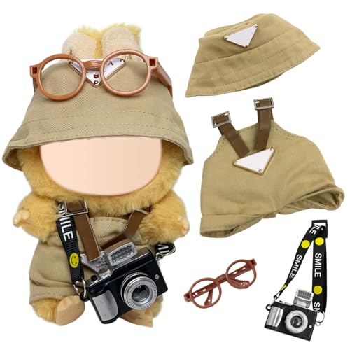4 Stück Kleidung und Zubehör für 17 cm Puppen Overalls Oberteil Brille Kamera Anhänger Braun 4 Stück Kleidung und Zubehör für 17 cm Puppen Overalls Oberteil Brille Kamera Anhänger Braun von Carreuty