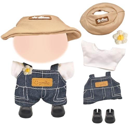 5 Stück Kleidung Outfits für 17 cm Plüschpuppen, 17 cm Puppenkleidung Enthält 1 Bluse, 1 Latzhose, 1 Hut, 1 Paar Schuhe, 1 Blumenbrosche Geschenk für Mädchen Kinder Keine Puppe 5 Stück Kleidung Outfits für 17 cm Plüschpuppen, 17 cm Puppenkleidung Enthält 1 Bluse, 1 Latzhose, 1 Hut, 1 Paar Schuhe, 1 Blumenbrosche Geschenk für Mädchen Kinder Keine Puppe von Carreuty