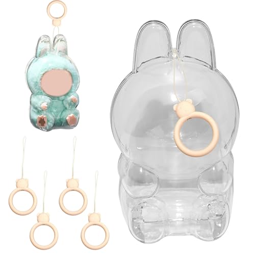 Carreuty Schutzhülle Schlüsselanhänger kompatibel mit Labubu Have a Seat,2 Stück Schlüsselanhänger 4 Bären-Silikon-Schlüsselbänder Protective Transparente PVC-Tasche modern und langlebig (sitzend) Carreuty Schutzhülle Schlüsselanhänger kompatibel mit Labubu Have a Seat,2 Stück Schlüsselanhänger 4 Bären-Silikon-Schlüsselbänder Protective Transparente PVC-Tasche modern und langlebig (sitzend) von Carreuty