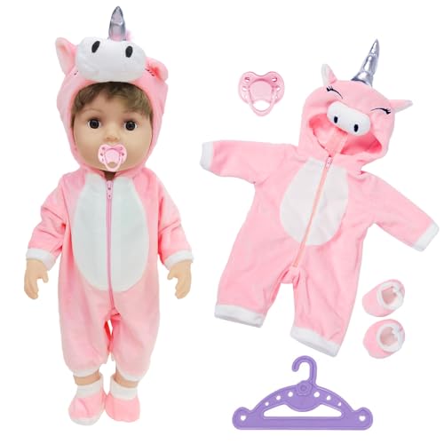 Kleidung Outfits für Baby Puppen, 35-43 Puppenkleidung, Kleid Mantel Socke von Carreuty