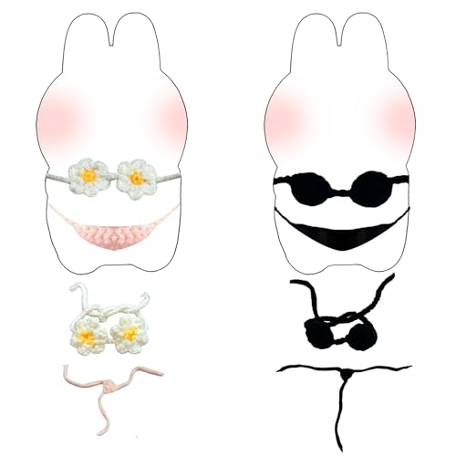 4 Stück 17cm Mini Bikini Beach Puppen Kleidung Set, Puppenkleidung Outfit Zubehör mit Camisole Oberteile Bikini Unterteile Plush Toy Keychain Puppen Kleidung für Jungen Mädchen DIY Geschenk Halloween 4 Stück 17cm Mini Bikini Beach Puppen Kleidung Set, Puppenkleidung Outfit Zubehör mit Camisole Oberteile Bikini Unterteile Plush Toy Keychain Puppen Kleidung für Jungen Mädchen DIY Geschenk Halloween von Carreuty