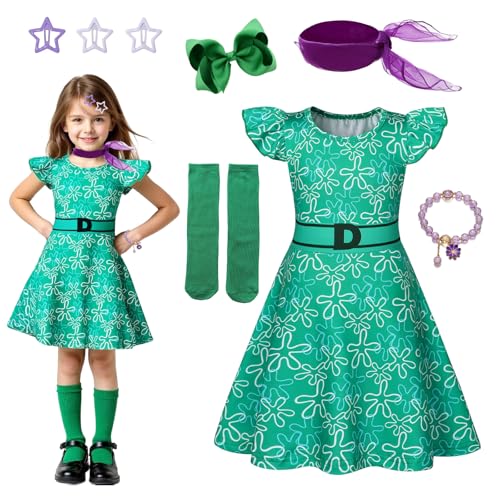 Mädchen Ekel Kostüm Grün Cosplay Cartoon Joy Kostüm von Carreuty