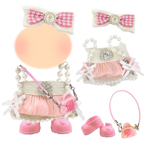 Pink Doll Clothes 17cm Dolls, Fashions Classy Doll Clothes Accessories Set with Dresses Hair Clips Bag Shoes for Girls Birthday Gift, No Doll Pink Doll Clothes 17cm Dolls, Fashions Classy Doll Clothes Accessories Set with Dresses Hair Clips Bag Shoes for Girls Birthday Gift, No Doll von Carreuty