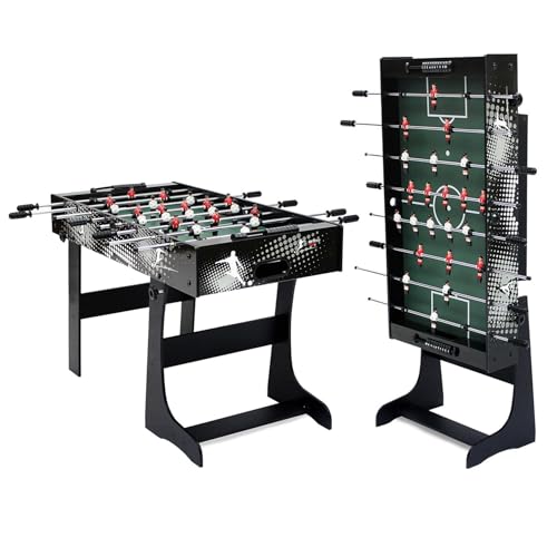 Carromco Tischkicker klappbar Rialto XT Spiel, platzsparender Kinder Kickertisch mit Klappfunktion und Wandbefestigung - Tischfußball für 2 bis 4 Spieler, inkl. 2x Spielbälle, Gewicht 17,5 kg Carromco Tischkicker klappbar Rialto XT Spiel, platzsparender Kinder Kickertisch mit Klappfunktion und Wandbefestigung - Tischfußball für 2 bis 4 Spieler, inkl. 2x Spielbälle, Gewicht 17,5 kg von Carromco