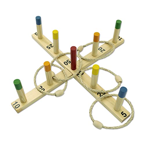 Carromco ORIGINAL Wikinger Ringwurfspiel, Outdoor Spielzeug Spiel Gartenspiel Gesellschaftsspiel Holzspiel Geschicklichkeitsspiel Outdoorspiel von Carromco