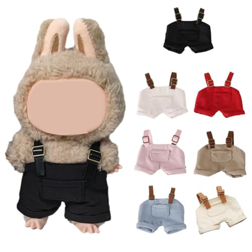 17 cm langes Kleidungsset (ohne Puppe), niedliches Overall-Set, weicher Premium-Stoff, niedliche Kleidung zum Verkleiden, einzigartiger Stil, einfaches An- und Ausziehen, für 17 cm Zubehöranzug von Carroterr