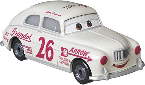 CARS Autos Disney-Figuren klein aus Metall - Jimmy Lugwrench Spielzeugauto im Maßstab 1:55 - Rennauto 8cm Kinderautos Spielzeugauto GRR71 - Disney Sammlung von Cars