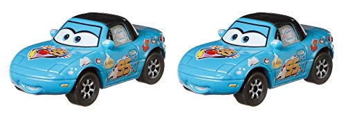 Cars Disney Dinoco Mia und Dinoco Tia Fahrzeuge - Disney Pixar Maßstab 1 55 von Cars