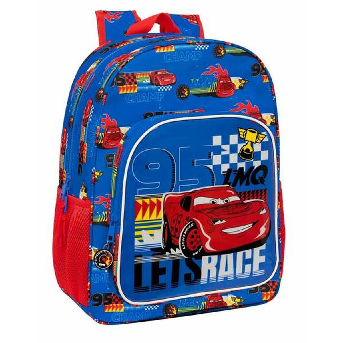 Schulranzen Cars Race Ready Blau 33 x 42 x 14 cm von Cars