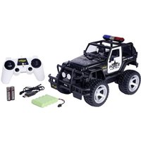 Carson Modellsport Jeep Wrangler Police 1:12 RC Einsteiger Modellauto Elektro Geländewagen RtR 2,4 GHz von Carson Modellsport