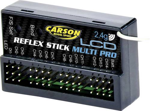 Carson Modellsport Reflex Stick Multi Pro LCD 14-Kanal Empfänger 2,4GHz von Carson Modellsport
