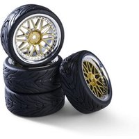 CARSON 500900181 1:10 Räderset Y-Design1 (4) gold/chrom von Carson